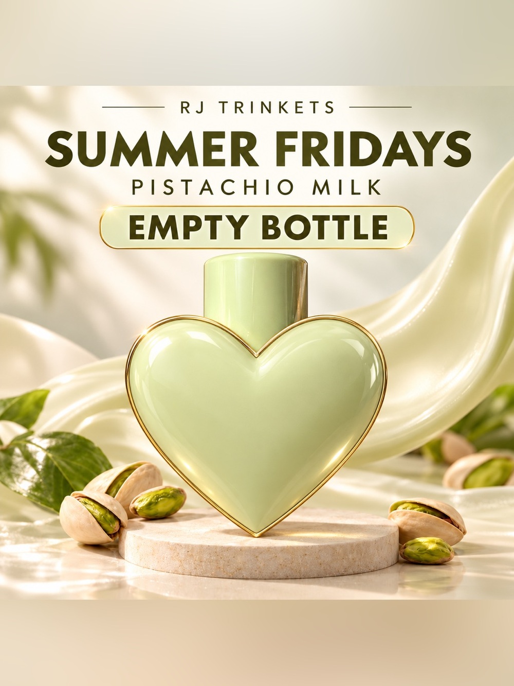 Summer Fridays Pistachio Milk empty bottle
